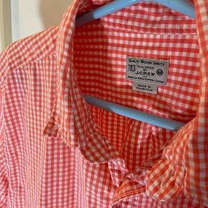 Vintage J Crew Short Sleeve Gingham Button Up